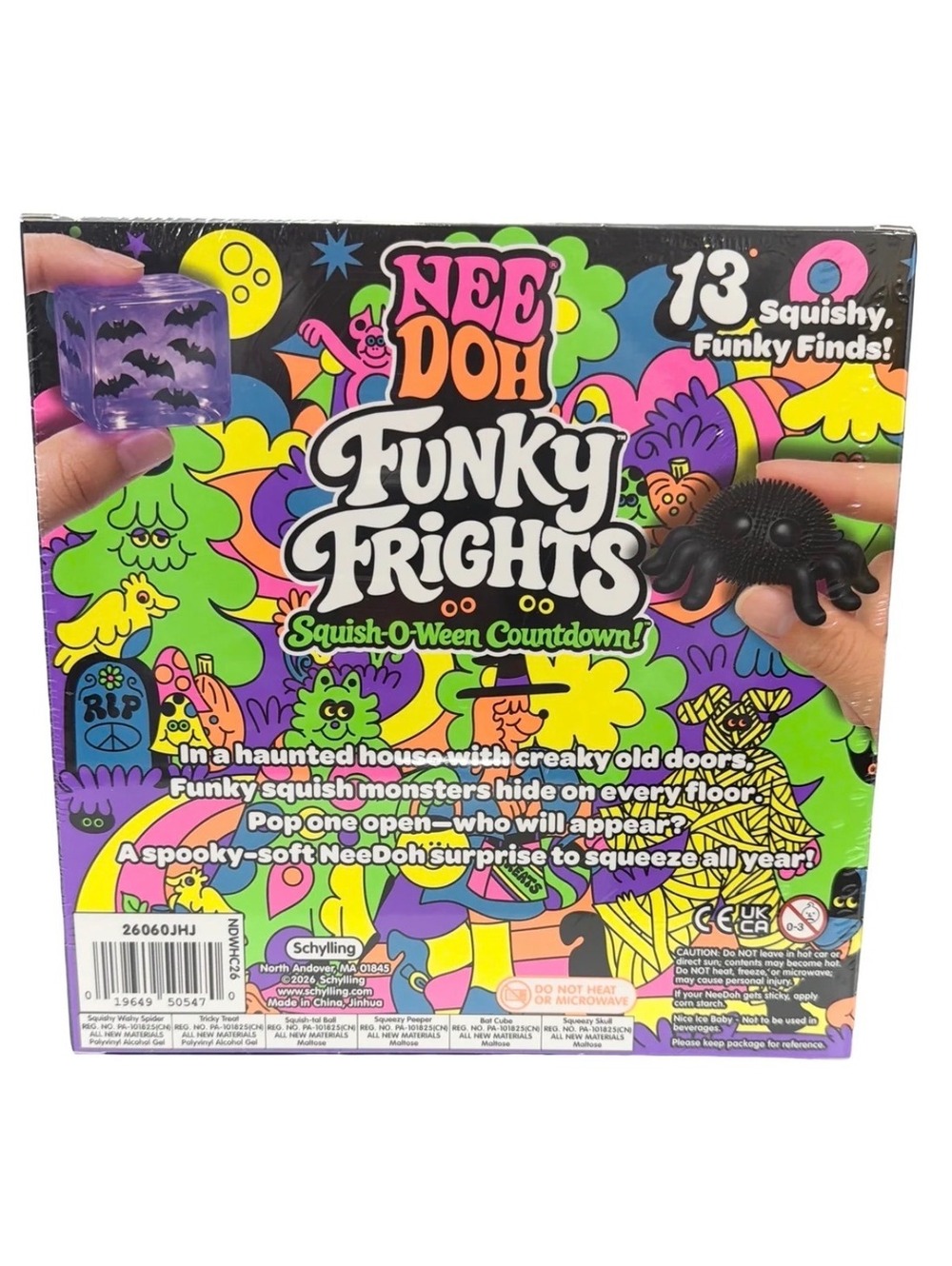 NEEDOH Funky Frights Trick or Treat Squish-O-Ween Countdown